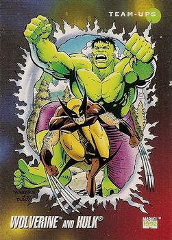 #76 Wolverine and Hulk - 1992 Impel Marvel Universe