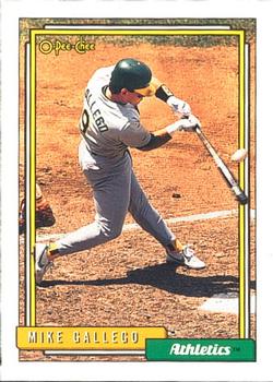 #76 Mike Gallego - Oakland Athletics - 1992 O-Pee-Chee Baseball