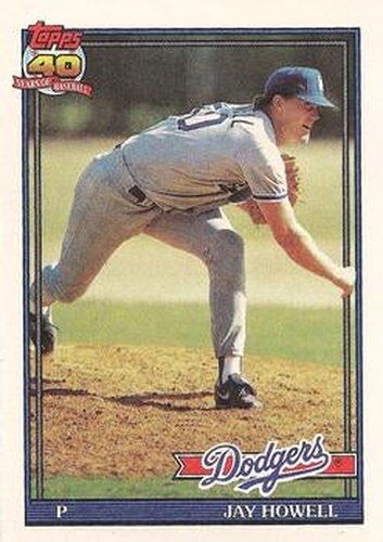 #770 Jay Howell - Los Angeles Dodgers - 1991 Topps Baseball