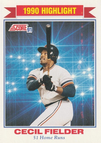 #770 Cecil Fielder - Detroit Tigers - 1991 Score Baseball