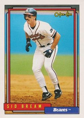 #770 Sid Bream - Atlanta Braves - 1992 O-Pee-Chee Baseball
