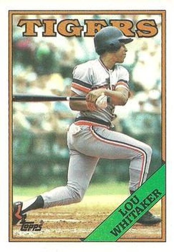 #770 Lou Whitaker - Detroit Tigers - 1988 Topps Baseball