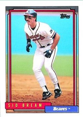 #770 Sid Bream - Atlanta Braves - 1992 Topps Baseball