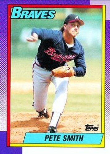 #771 Pete Smith - Atlanta Braves - 1990 Topps Baseball