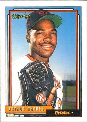 #771 Arthur Rhodes - Baltimore Orioles - 1992 O-Pee-Chee Baseball
