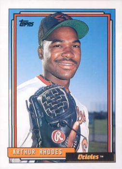 #771 Arthur Rhodes - Baltimore Orioles - 1992 Topps Baseball