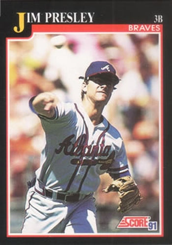 #771 Jim Presley - Atlanta Braves - 1991 Score Baseball