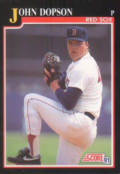 #772 John Dopson - Boston Red Sox - 1991 Score Baseball
