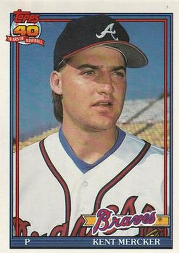 #772 Kent Mercker - Atlanta Braves - 1991 O-Pee-Chee Baseball