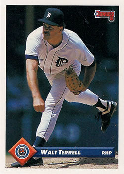 #772 Walt Terrell - Detroit Tigers - 1993 Donruss Baseball