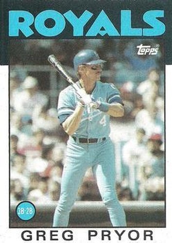 #773 Greg Pryor - Kansas City Royals - 1986 Topps Baseball