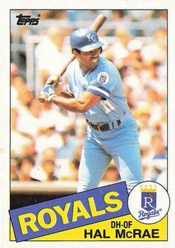 #773 Hal McRae - Kansas City Royals - 1985 Topps Baseball