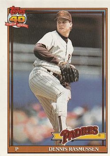 #774 Dennis Rasmussen - San Diego Padres - 1991 O-Pee-Chee Baseball