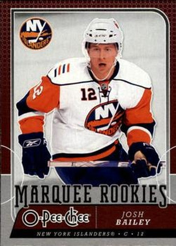 #775 Josh Bailey - New York Islanders - 2008-09 O-Pee-Chee Hockey