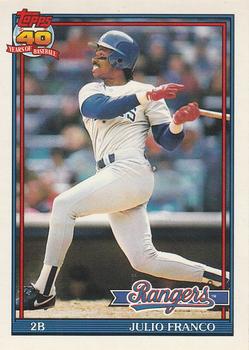 #775 Julio Franco - Texas Rangers - 1991 O-Pee-Chee Baseball