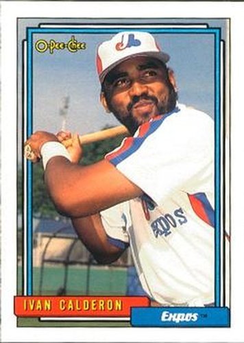 #775 Ivan Calderon - Montreal Expos - 1992 O-Pee-Chee Baseball