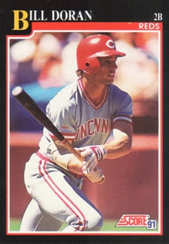 #775 Bill Doran - Cincinnati Reds - 1991 Score Baseball
