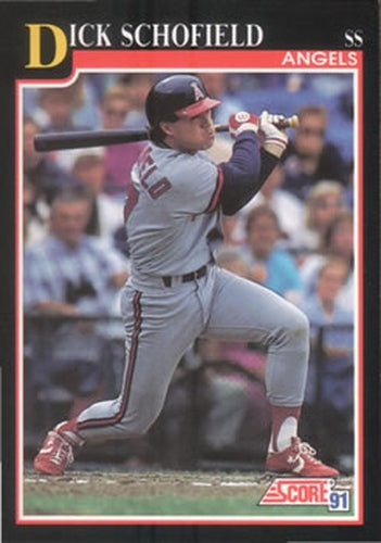 #776 Dick Schofield - California Angels - 1991 Score Baseball