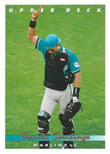 #776 Benito Santiago - Florida Marlins - 1993 Upper Deck Baseball