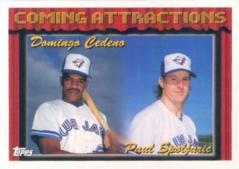 #776 Domingo Cedeno / Paul Spoljaric - Toronto Blue Jays - 1994 Topps Baseball