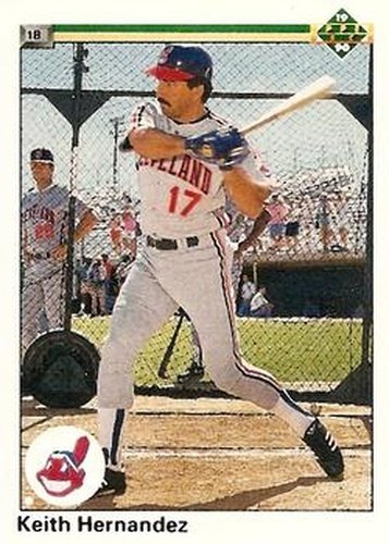 #777 Keith Hernandez - Cleveland Indians - 1990 Upper Deck Baseball