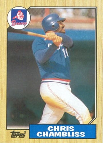 #777 Chris Chambliss - Atlanta Braves - 1987 Topps Baseball