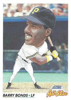 #777 Barry Bonds - Pittsburgh Pirates - 1992 Score Baseball