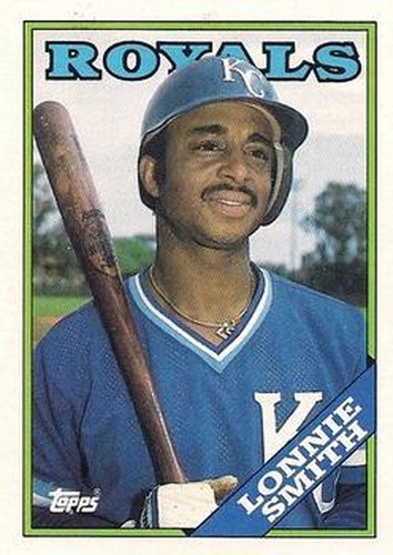 #777 Lonnie Smith - Kansas City Royals - 1988 Topps Baseball