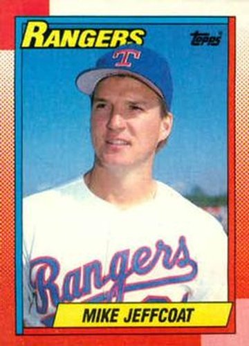 #778 Mike Jeffcoat - Texas Rangers - 1990 Topps Baseball