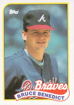 #778 Bruce Benedict - Atlanta Braves - 1989 Topps Baseball
