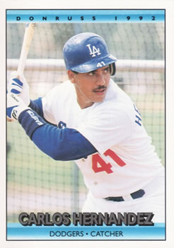 #778 Carlos Hernandez - Los Angeles Dodgers - 1992 Donruss Baseball