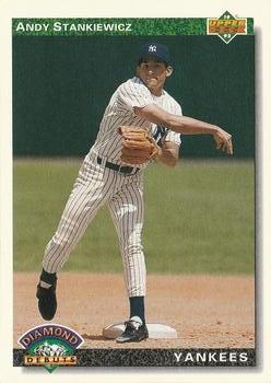 #779 Andy Stankiewicz - New York Yankees - 1992 Upper Deck Baseball