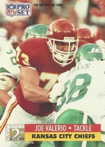 #779 Joe Valerio - Kansas City Chiefs - 1991 Pro Set Football