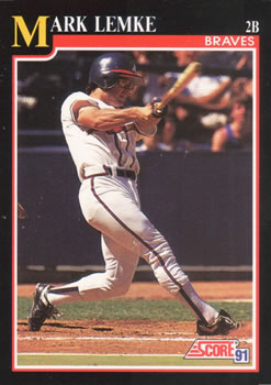#779 Mark Lemke - Atlanta Braves - 1991 Score Baseball