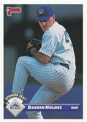 #779 Darren Holmes - Colorado Rockies - 1993 Donruss Baseball