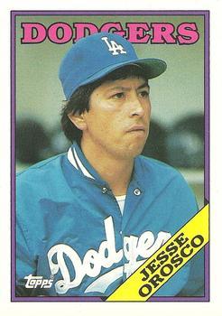 #77T Jesse Orosco - Los Angeles Dodgers - 1988 Topps Traded Baseball