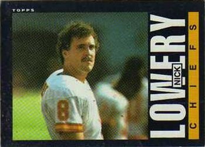 #277 Nick Lowery - Kansas City Chiefs - 1985 Topps Football