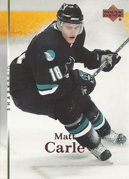 #77 Matt Carle - San Jose Sharks - 2007-08 Upper Deck Hockey