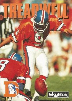 #77 David Treadwell - Denver Broncos - 1992 SkyBox Impact Football