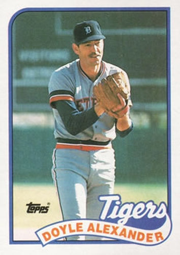 #77 Doyle Alexander - Detroit Tigers - 1989 Topps Baseball