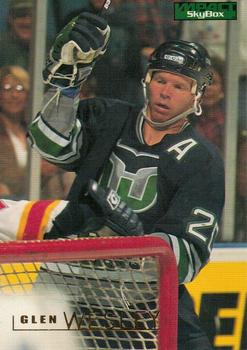 #77 Glen Wesley - Hartford Whalers - 1995-96 SkyBox Impact Hockey