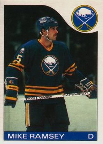 #77 Mike Ramsey - Buffalo Sabres - 1985-86 O-Pee-Chee Hockey