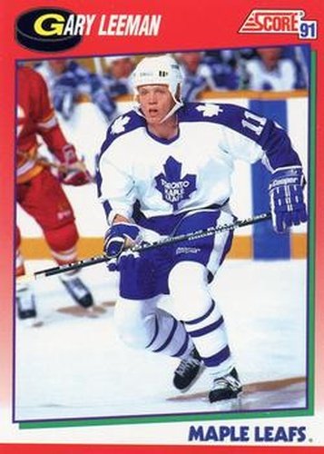 #77 Gary Leeman - Toronto Maple Leafs - 1991-92 Score Canadian Hockey