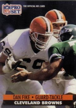 #477 Dan Fike - Cleveland Browns - 1991 Pro Set Football