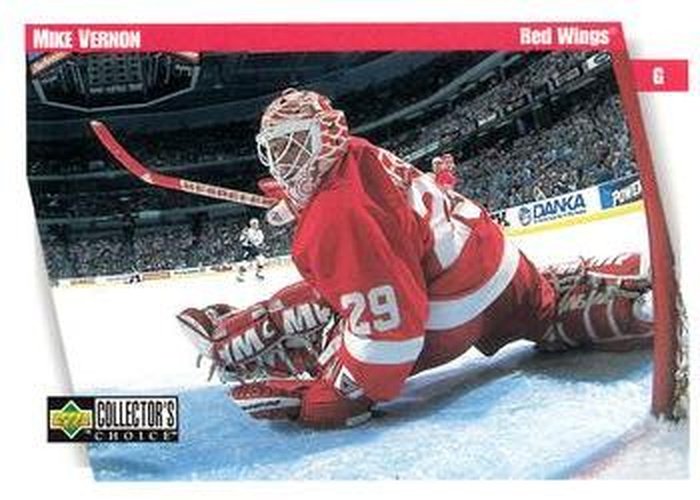 #77 Mike Vernon - Detroit Red Wings - 1997-98 Collector's Choice Hockey