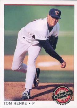 #77 Tom Henke - Texas Rangers - 1993 O-Pee-Chee Premier Baseball