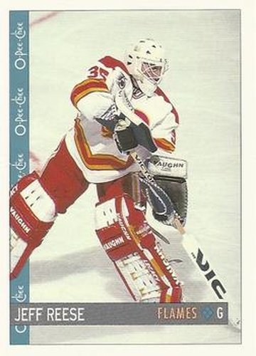 #77 Jeff Reese - Calgary Flames - 1992-93 O-Pee-Chee Hockey