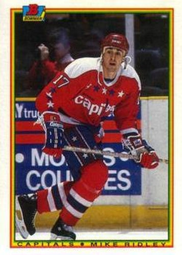 #77 Mike Ridley - Washington Capitals - 1990-91 Bowman Hockey