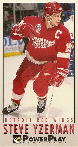 #77 Steve Yzerman - Detroit Red Wings - 1993-94 Fleer PowerPlay Hockey