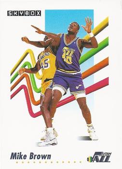 #277 Mike Brown - Utah Jazz - 1991-92 SkyBox Basketball